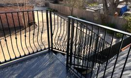 Custom Metal Railing made by SAEF in Northwest Arkansas