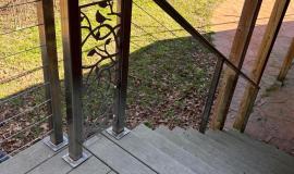 Custom Metal Railing made by SAEF in Northwest Arkansas