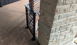 Custom Metal Railing made by SAEF in Northwest Arkansas