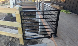 Custom Metal Railing made by SAEF in Northwest Arkansas