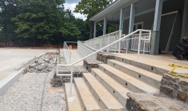Custom Metal Railing made by SAEF in Northwest Arkansas